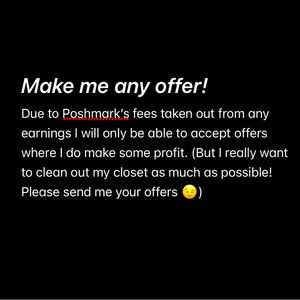 Reasonable offers accepted!
